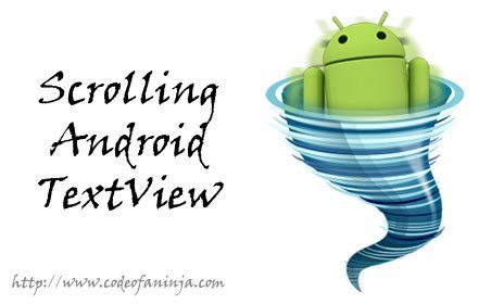 How To Scroll Android TextView - Android Code Ninja